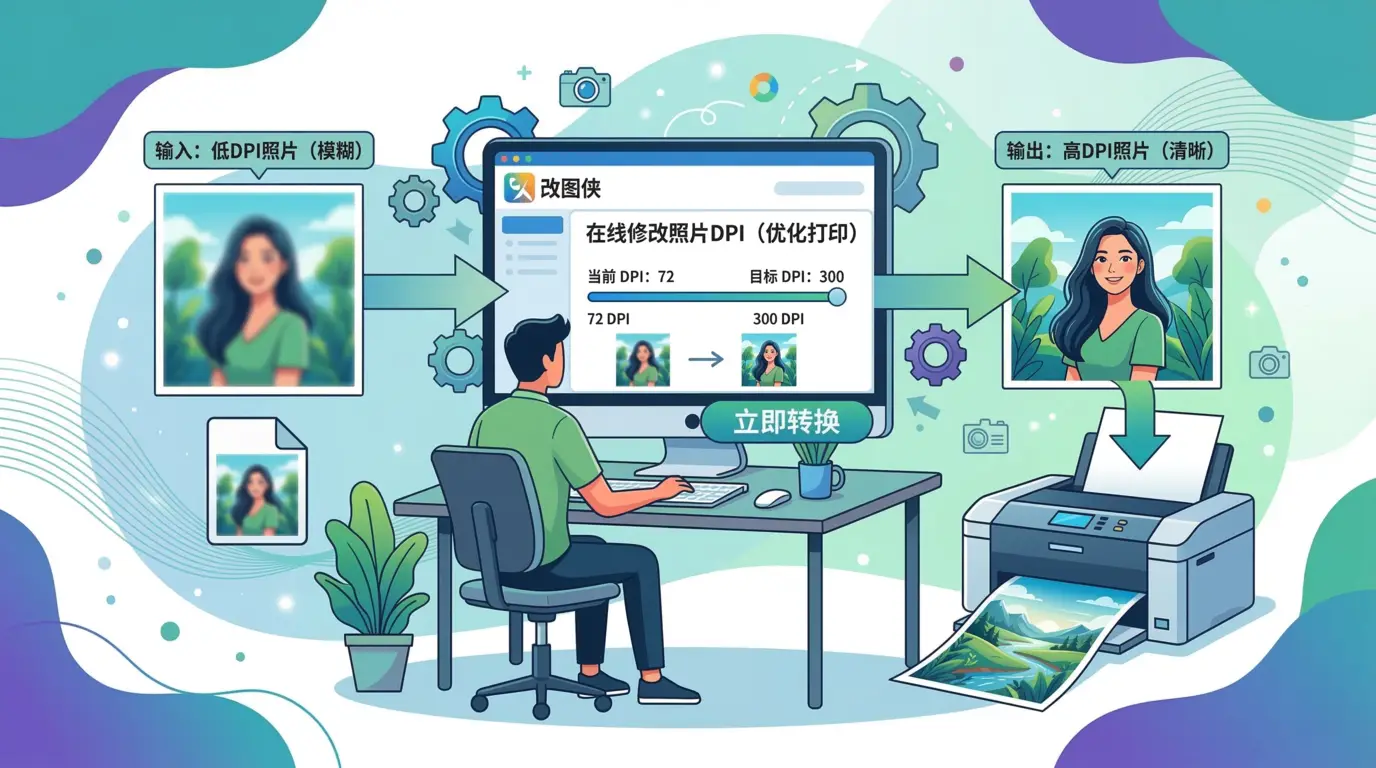 如何在线修改图片DPI?提升照片打印质量的详细指南